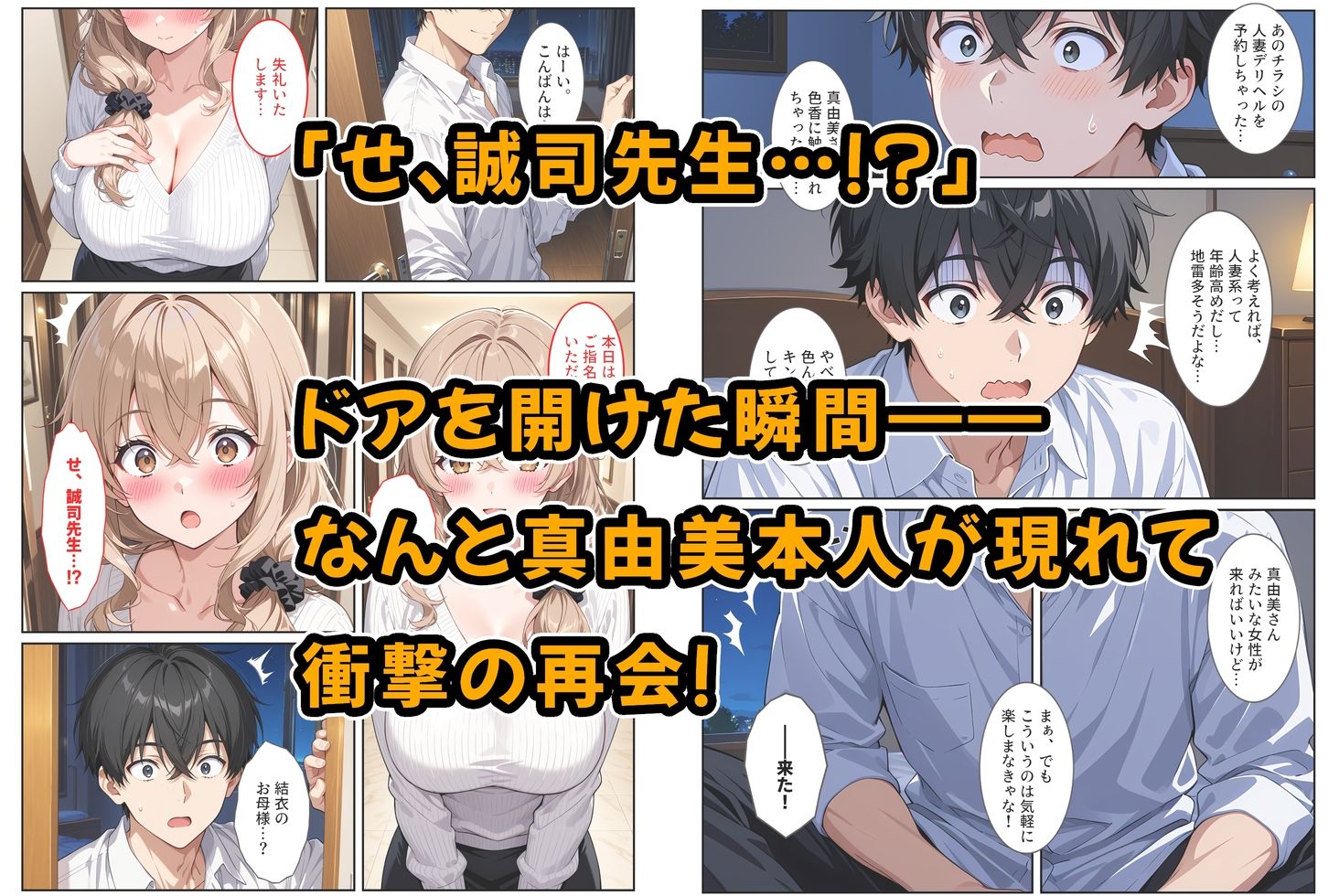 デリヘル呼んだら教え子のママが来たので孕ませました〜娘も一緒に種付けて腹ボテ家族に〜 3枚目