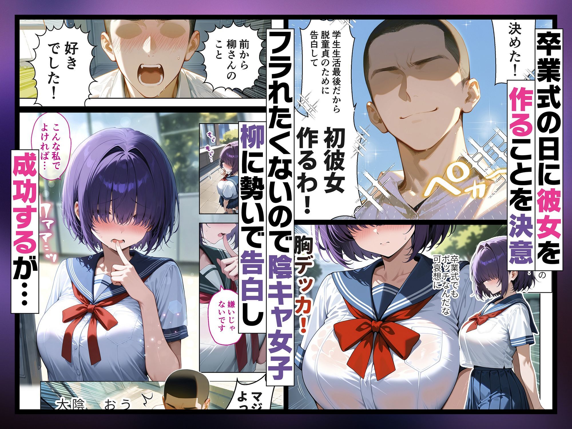 メカクレ陰キャ女子がちょろすぎたので彼女にしてみた話 1枚目