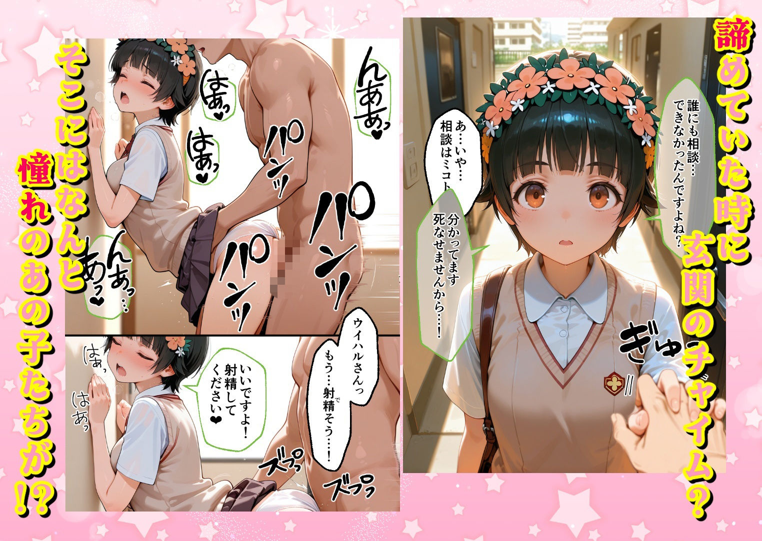 ヌプヌプしないと〇ぬ病気になりハメまくり救済（はーと）ハーレム性活 僕の部屋がヤリ部屋化…！？ 能力者編 2枚目