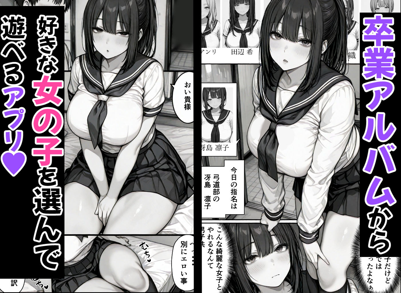 卒アル催●アプリ クラスメイトを催●支配できる卒業アルバム大全集 【総集編・セット作品】 1枚目