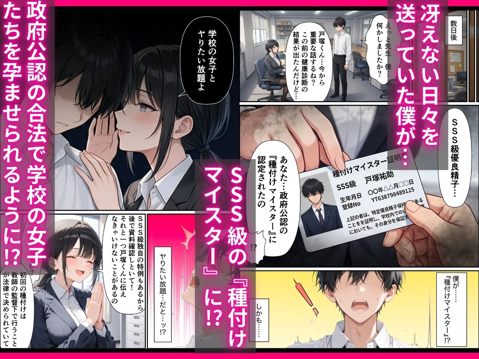 SSS級精子！？―政府公認種付けマイスターになった僕が性悪ギャルを指名する― 2枚目