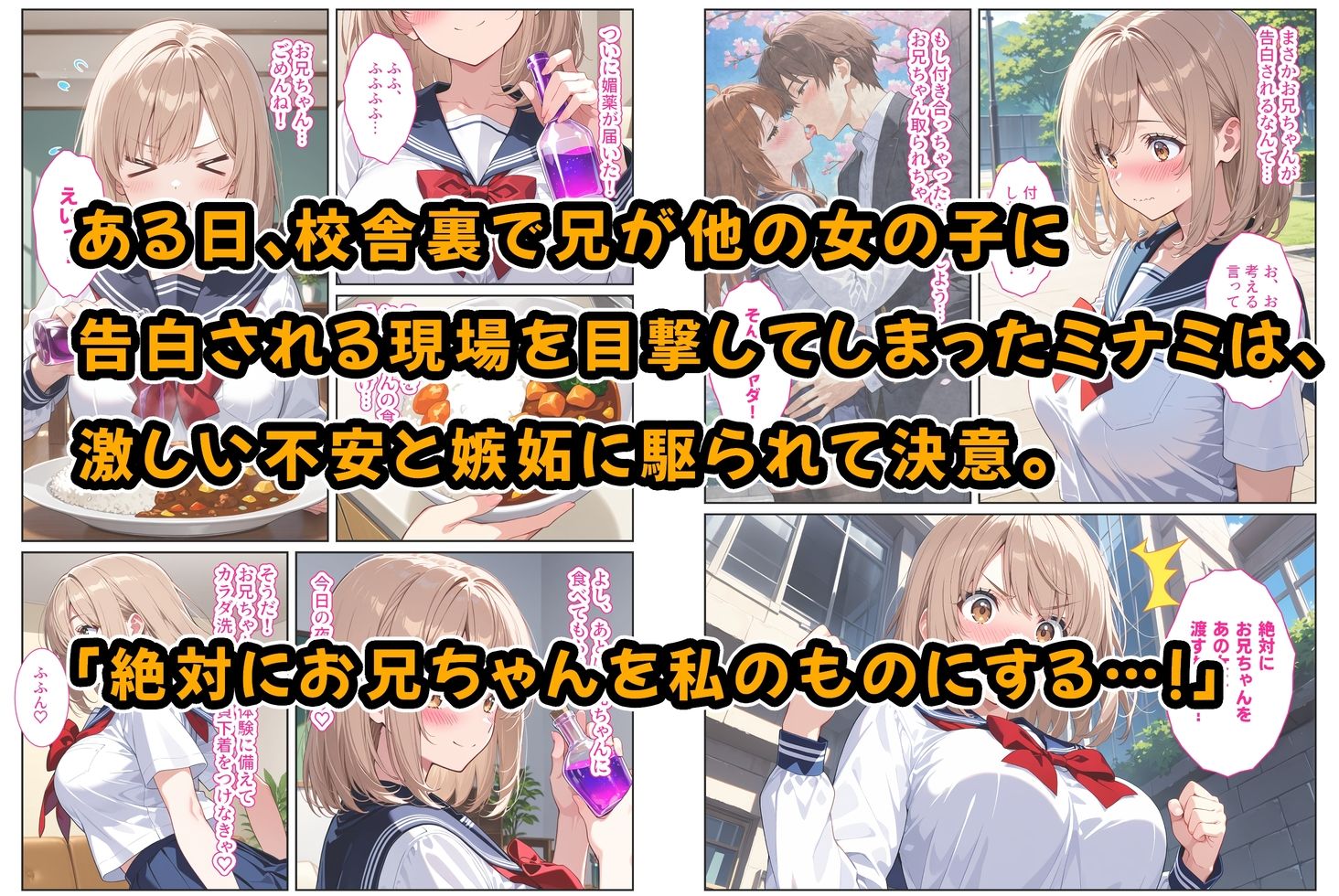 間違って媚薬を飲んで発情しちゃった爆乳妹が大好きな兄に中出しおねだりしてきた！ 3枚目