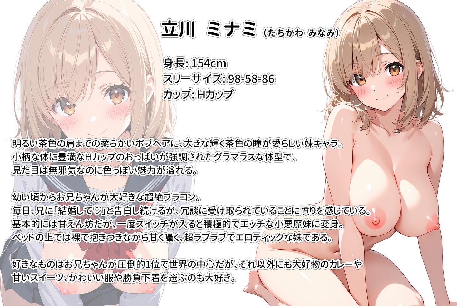 間違って媚薬を飲んで発情しちゃった爆乳妹が大好きな兄に中出しおねだりしてきた！ 10枚目