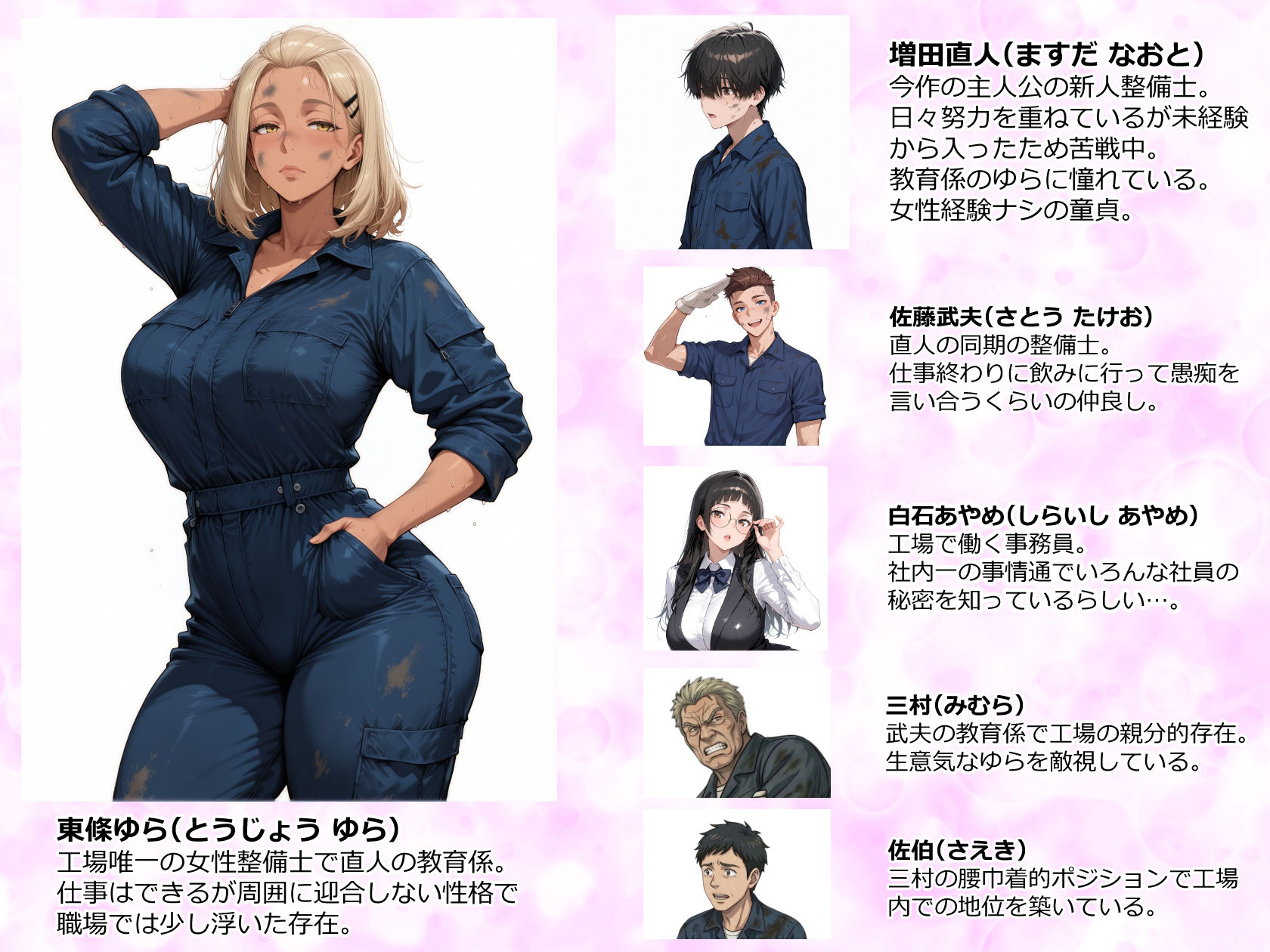 整備工場の爆乳ギャル先輩が実はエロ配信者だった話 〜新人整備士の俺だけが知る彼女の秘密〜 1枚目