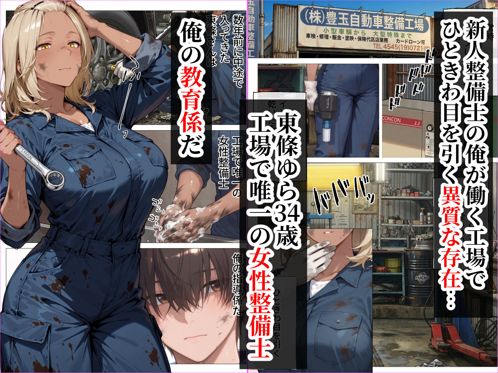 整備工場の爆乳ギャル先輩が実はエロ配信者だった話 〜新人整備士の俺だけが知る彼女の秘密〜 2枚目