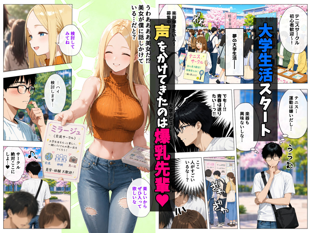 ヤリマンギャル3人組と王様ゲーム！？ 陰キャの僕がお持ち帰りされて朝まで連続中出し搾り取られた話 1枚目