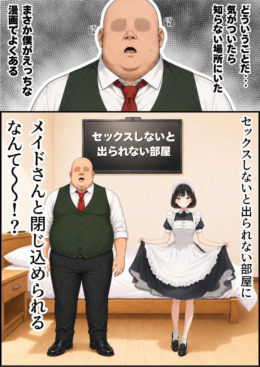 セックスしないと出られない部屋にジト目メイドさんと閉じ込められたんだが・・・ 1枚目
