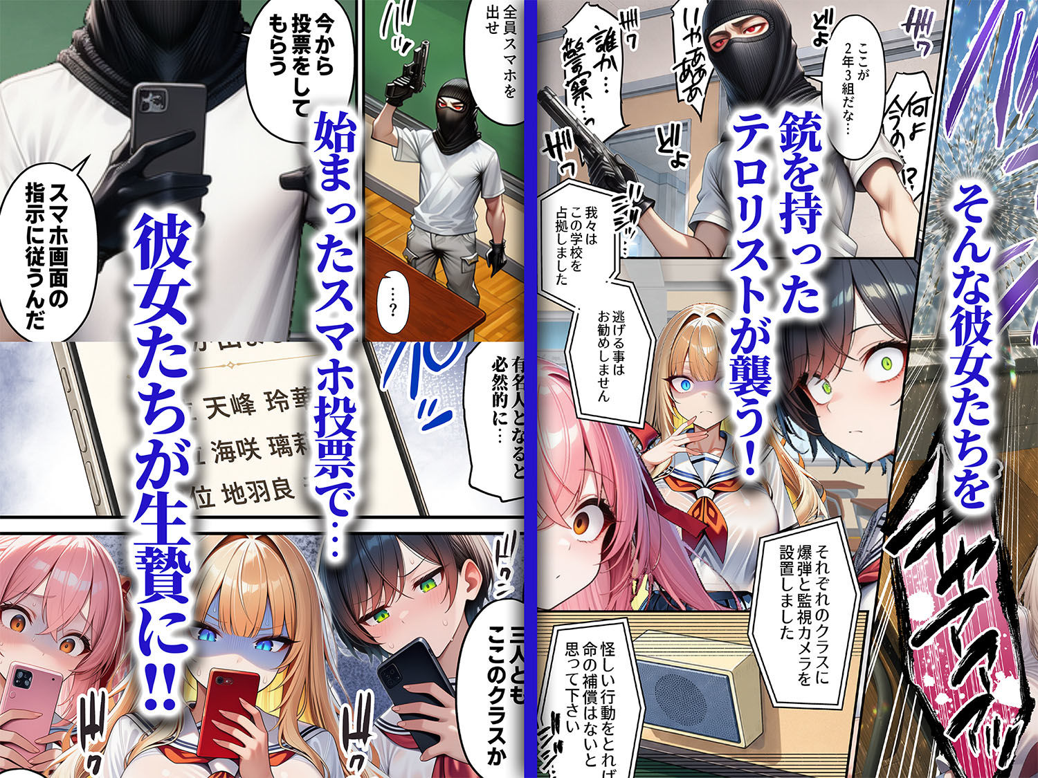 人質ライブ配信2 学園投票編 一軍女子がクラスのおもちゃ 2枚目